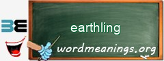 WordMeaning blackboard for earthling